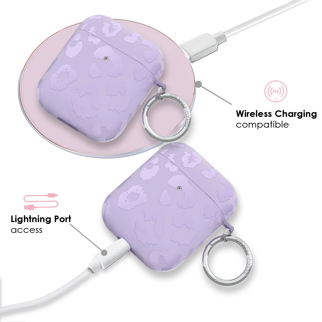 Lilac Leopard AirPod Case