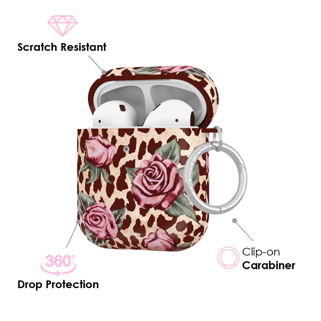 Rosy Leopard AirPod Case