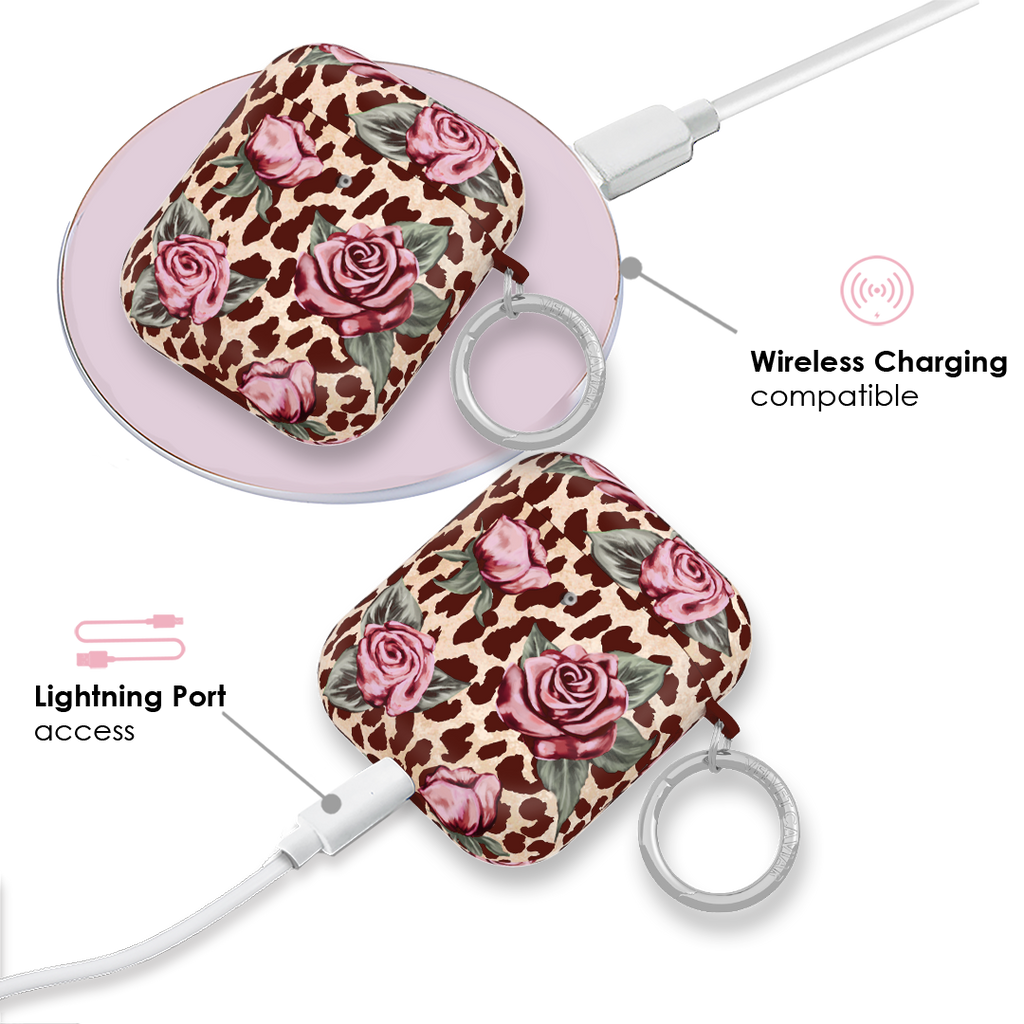Rosy Leopard AirPod Case