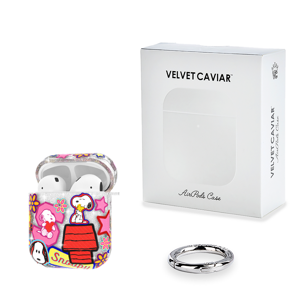 Snoopy Patchwork Glitter AirPod Case