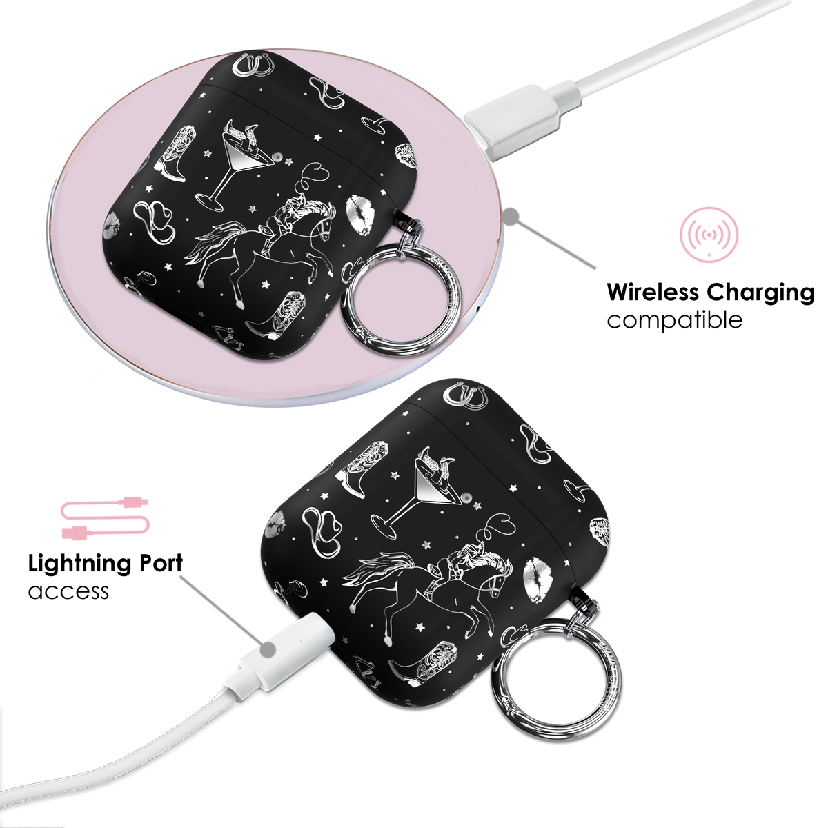Disco Cowgirl AirPod Case