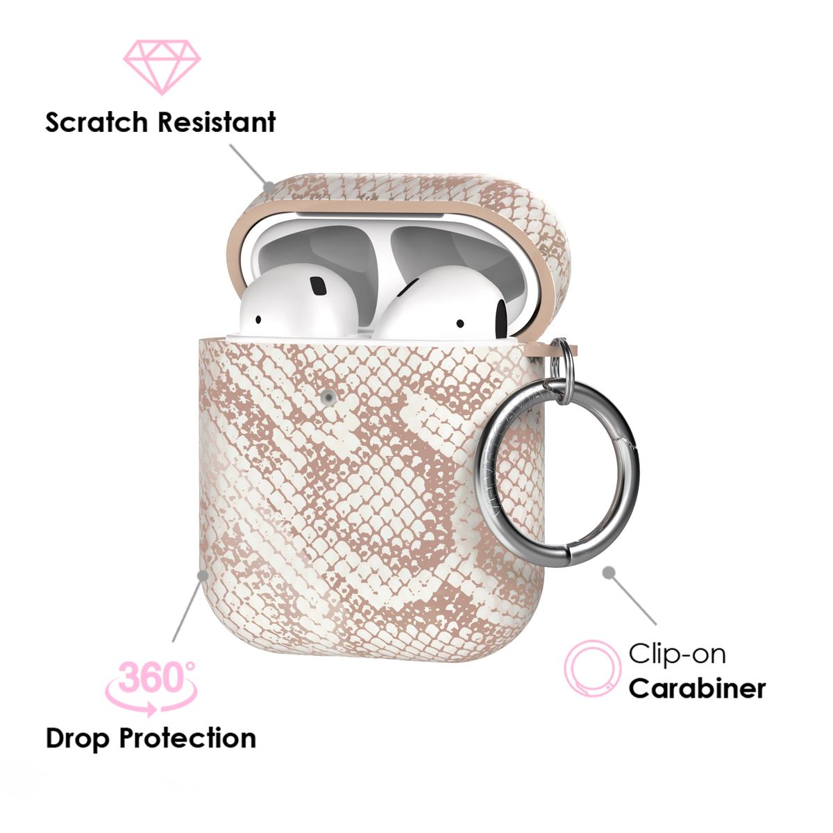 Nude Python AirPod Case