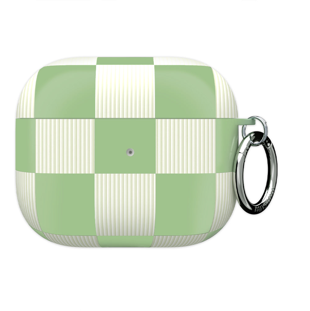 Pistachio Vibe Checkered AirPod Case