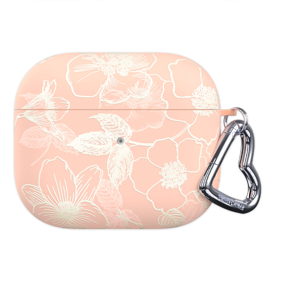 Peach Blossom Floral AirPod Case