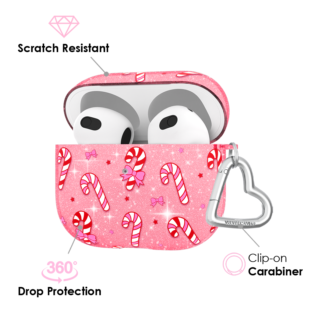 Pink Peppermint Princess AirPod Case