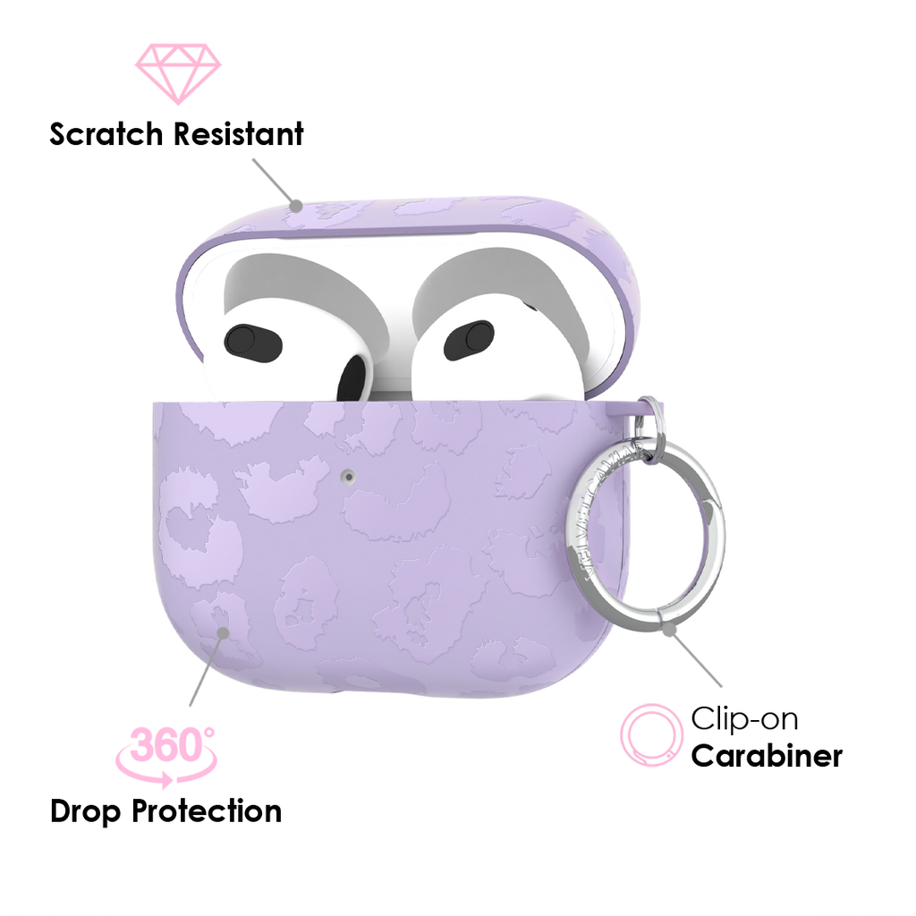 Lilac Leopard AirPod Case