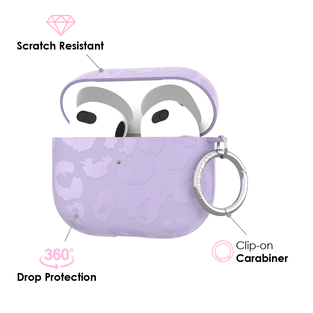 Lilac Leopard AirPod Case