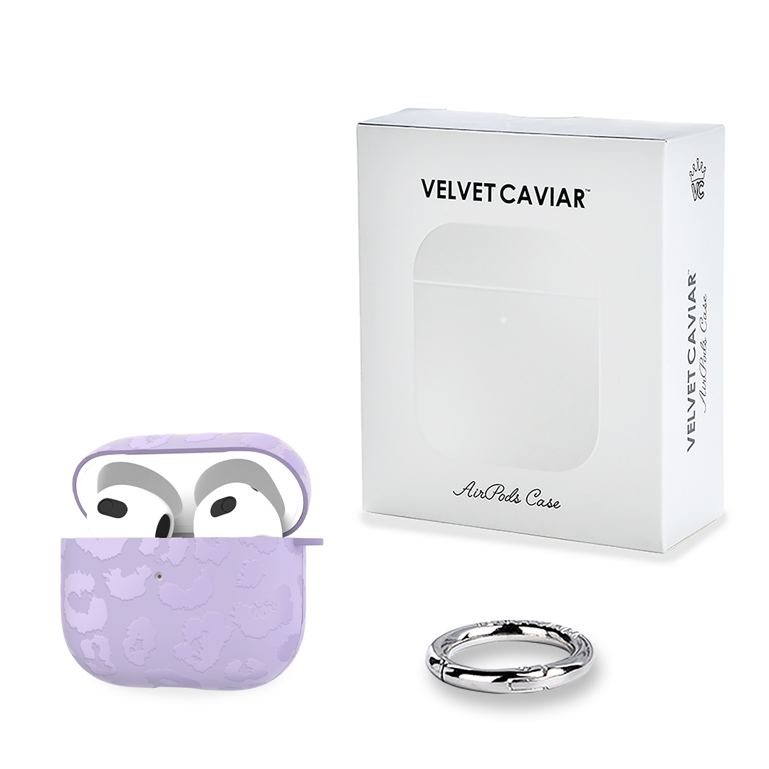 Lilac Leopard AirPod Case