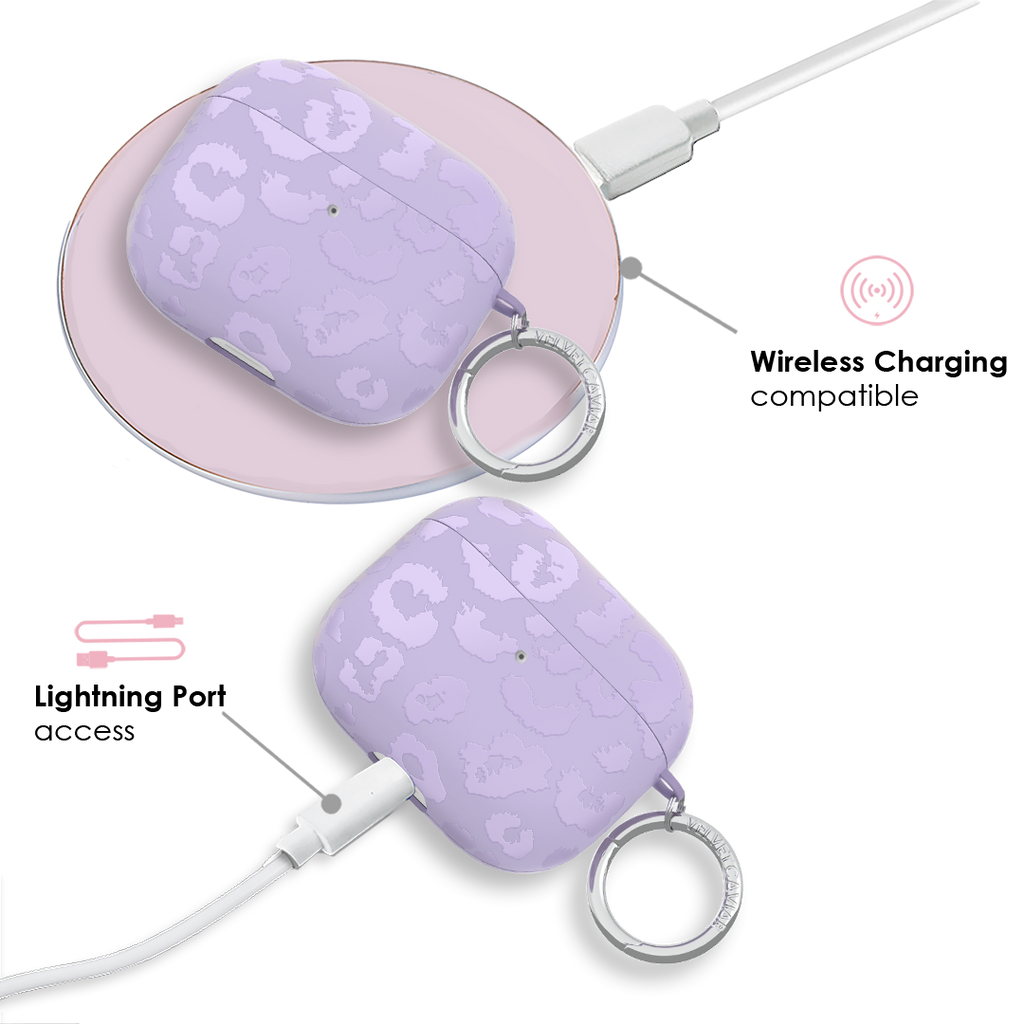 Lilac Leopard AirPod Case