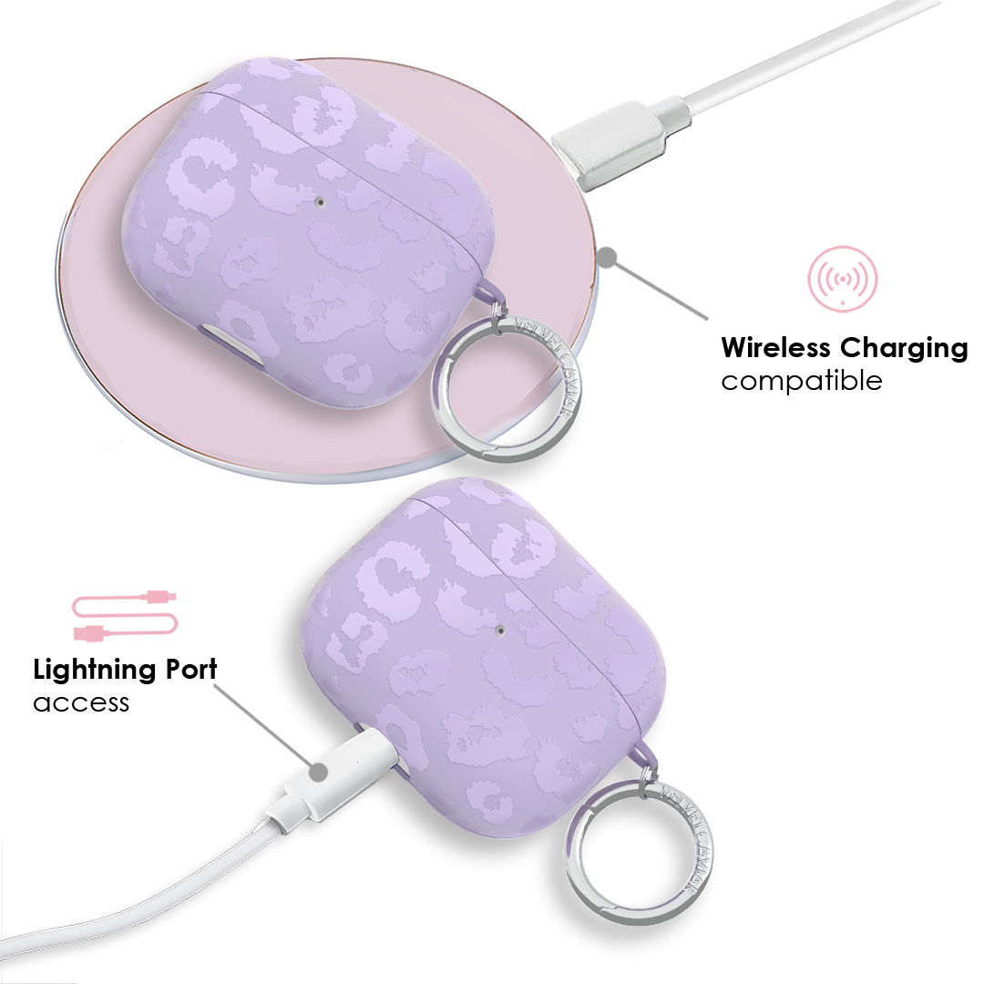 Lilac Leopard AirPod Case