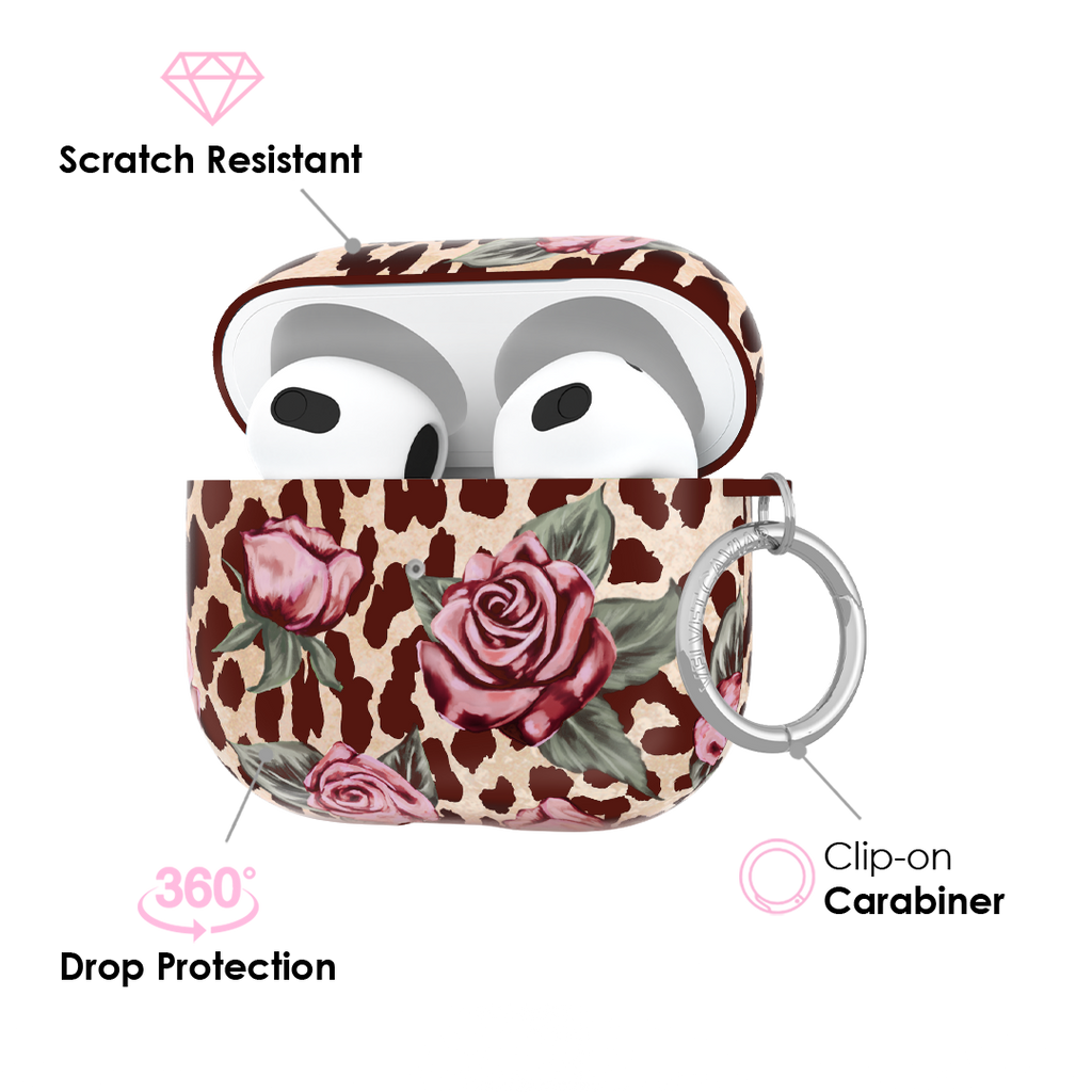 Rosy Leopard AirPod Case