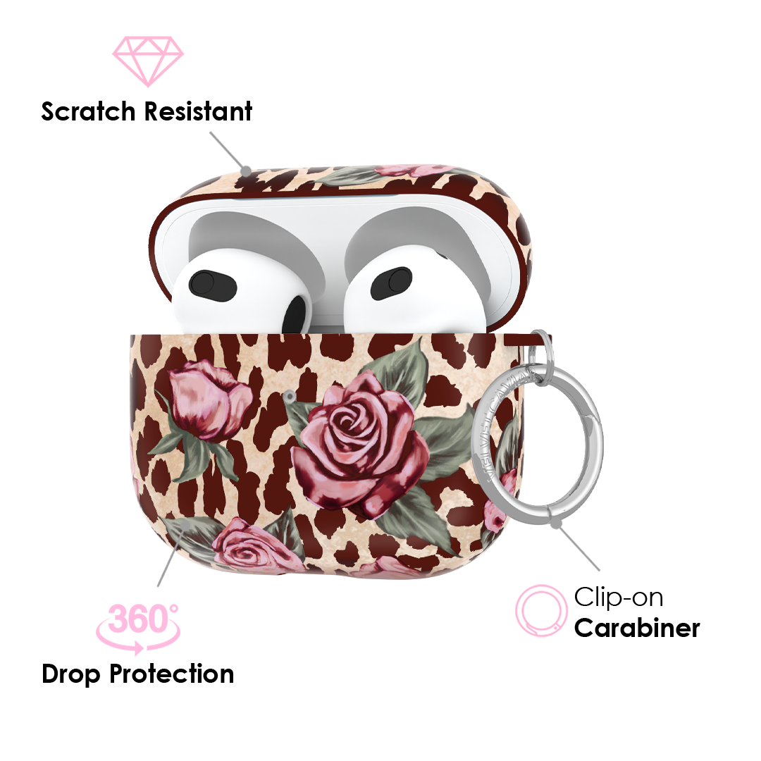 Rosy Leopard AirPod Case