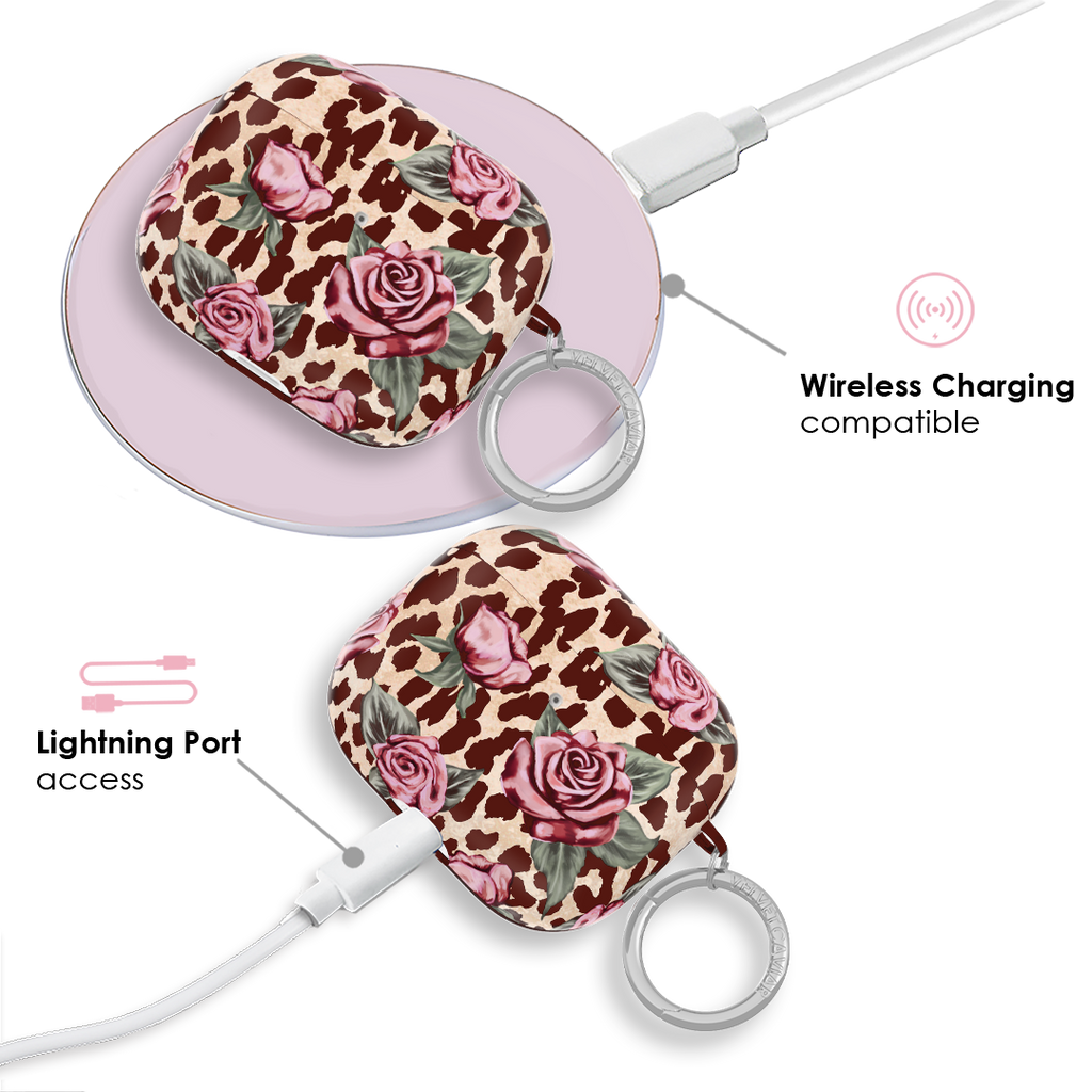 Rosy Leopard AirPod Case