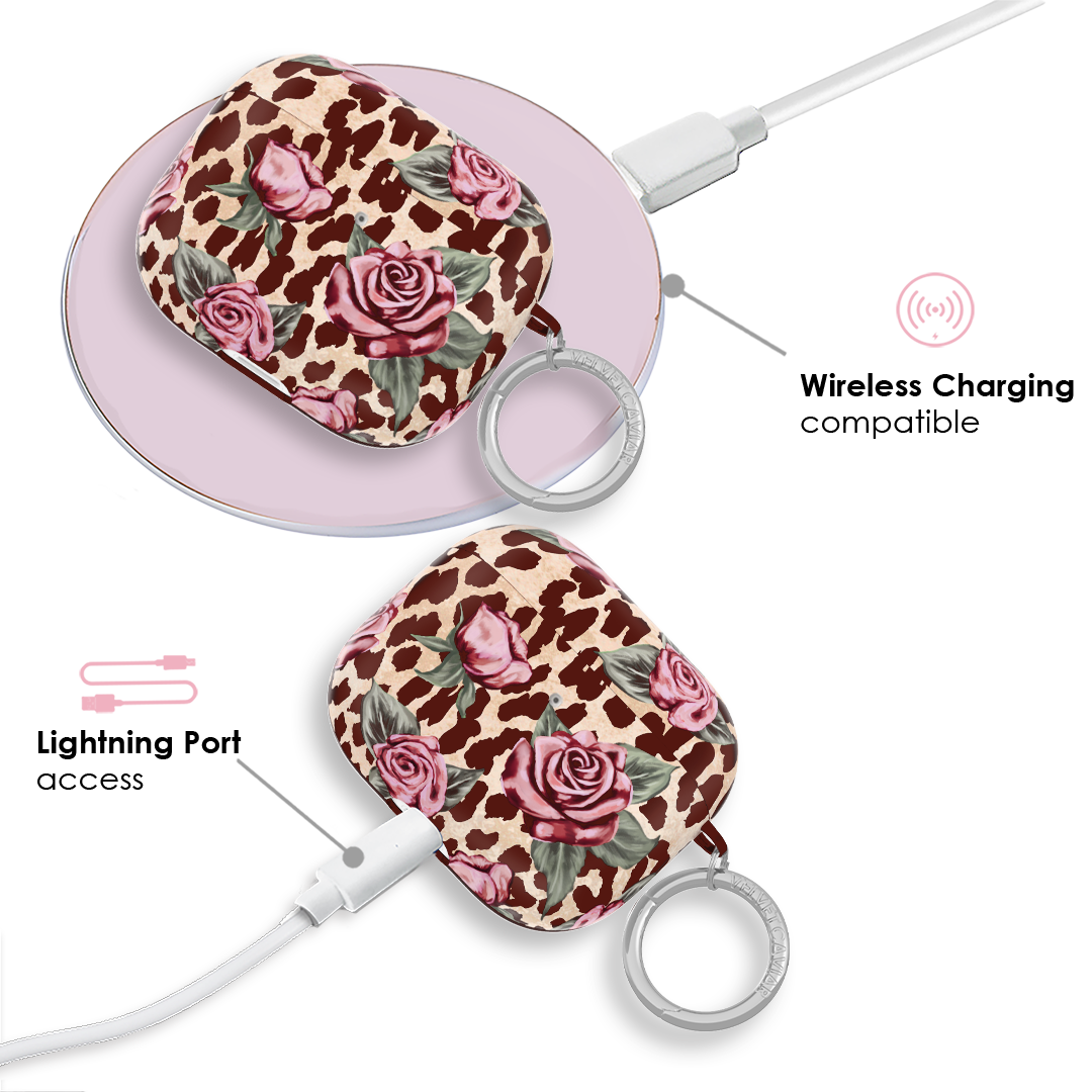 Rosy Leopard AirPod Case