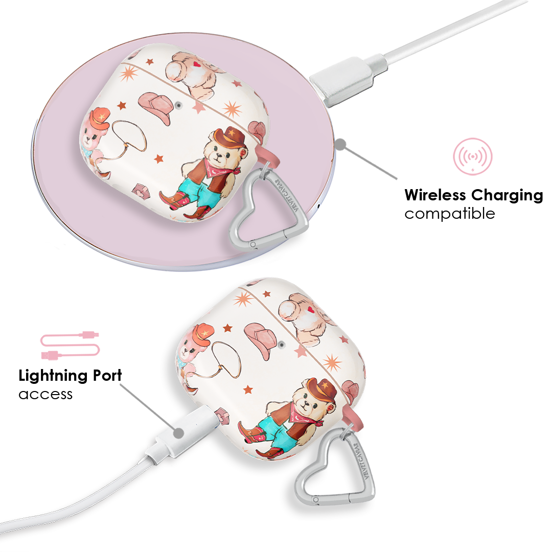 Cowboy Teddy AirPod Case