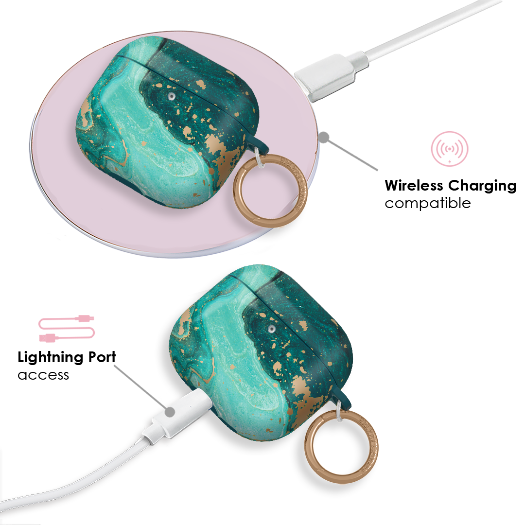 Emerald Marble AirPods Case