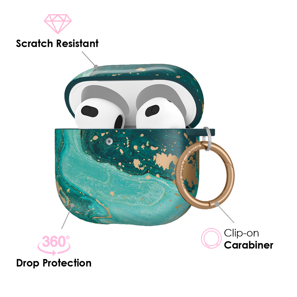 Emerald Marble AirPods Case
