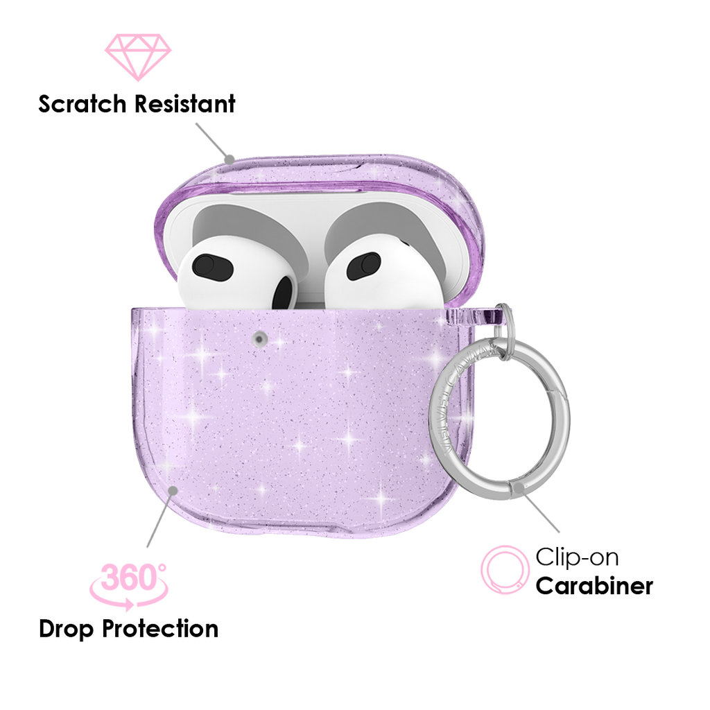 Lilac Stardust AirPod Case
