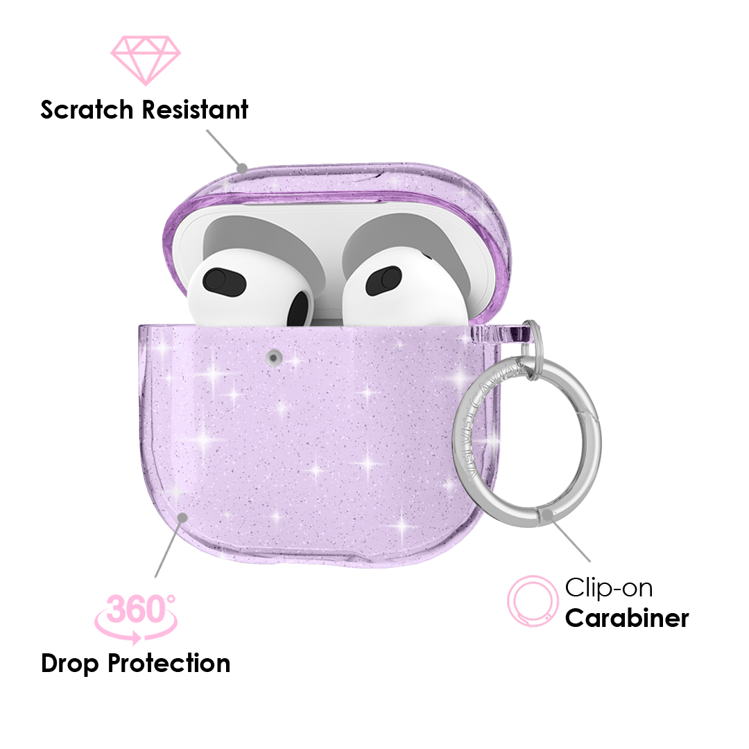 Lilac Stardust AirPod Case