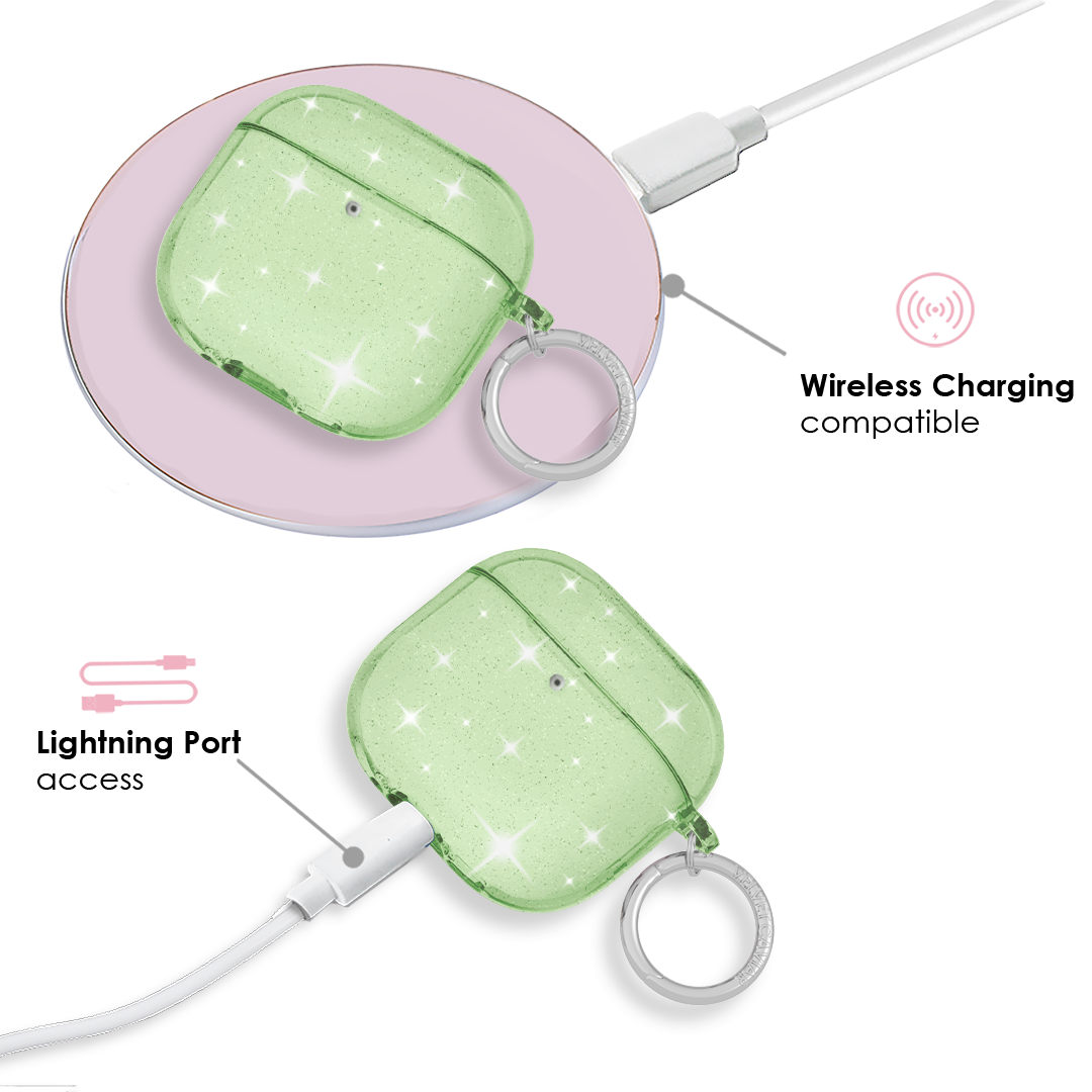 Lime Stardust AirPod Case