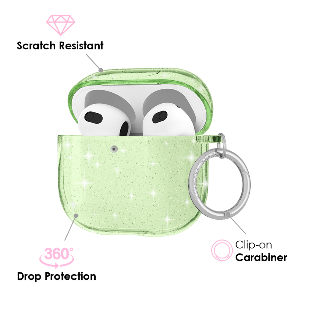 Lime Stardust AirPod Case