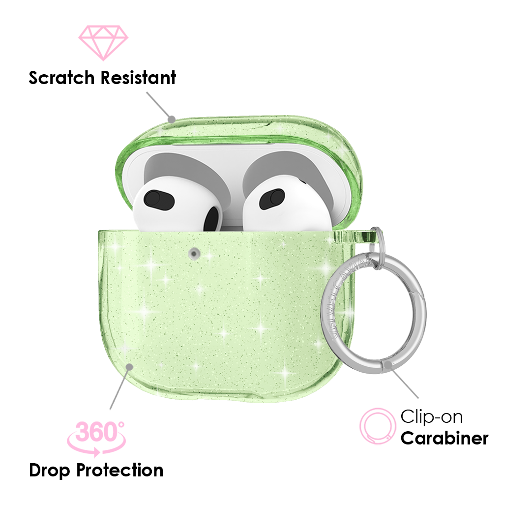 Lime Stardust AirPod Case