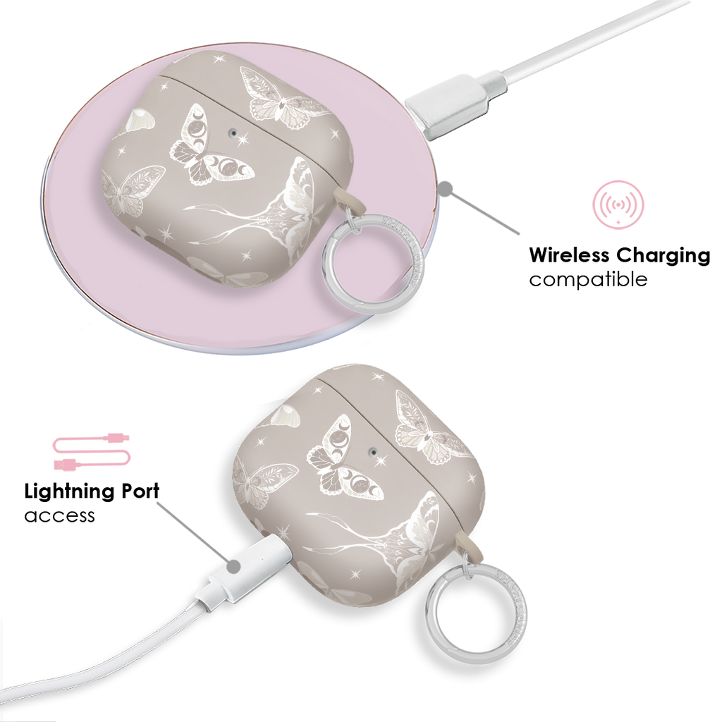 Moonlight Moths AirPods Case