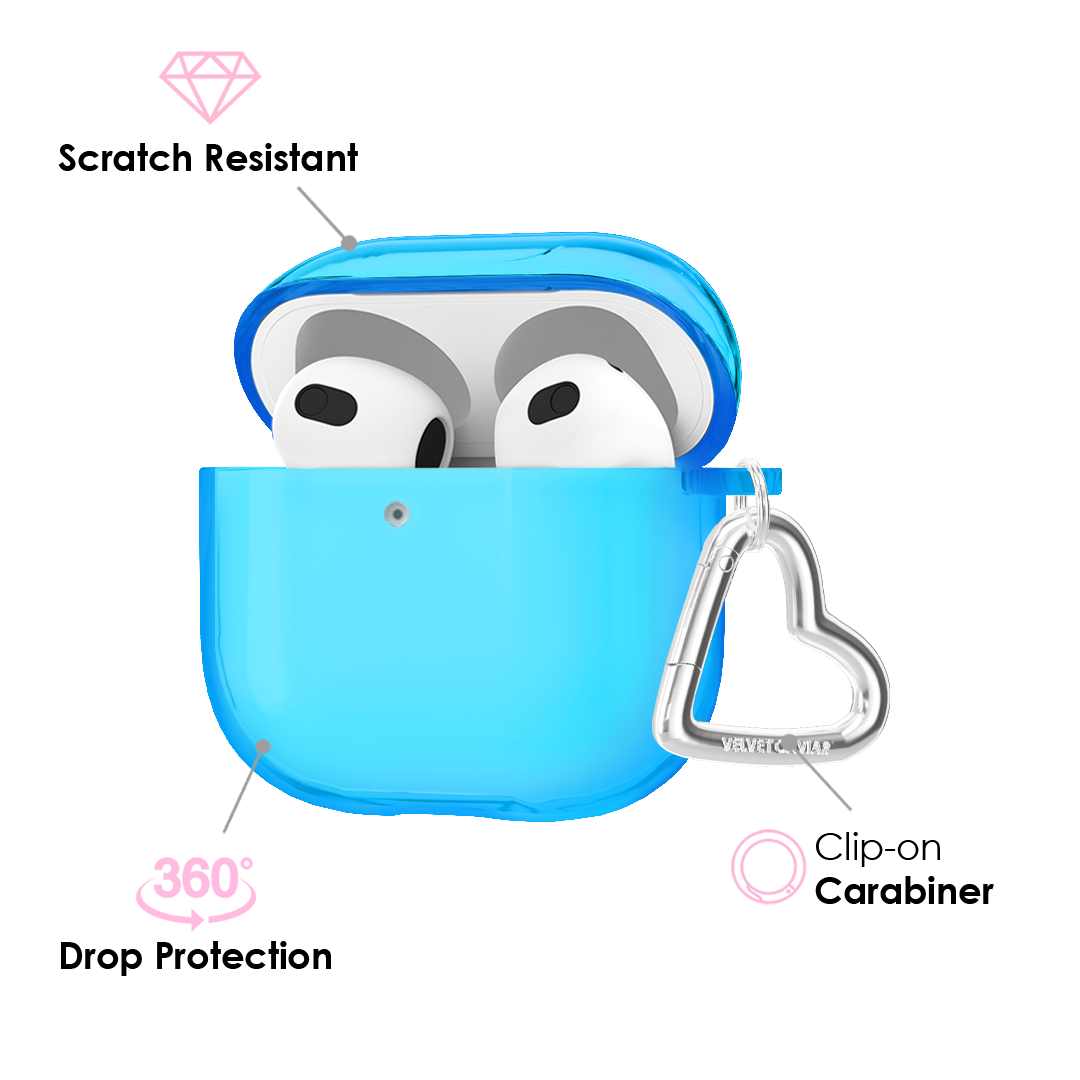 Neon Blue AirPod Case