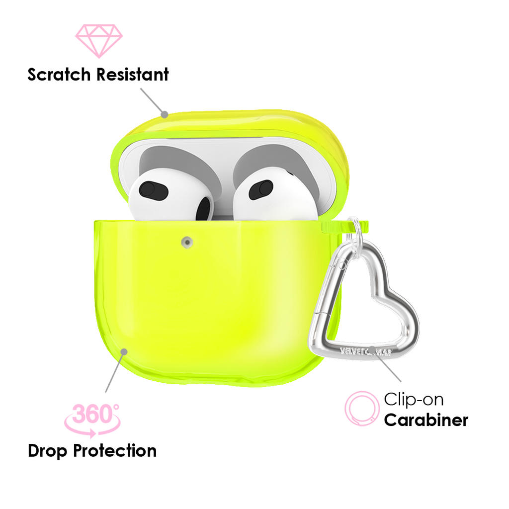 Neon Yellow AirPods Case
