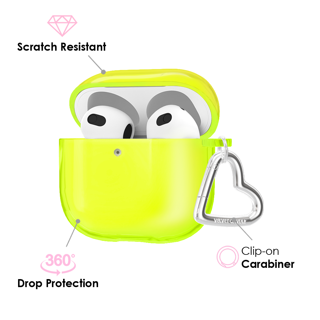 Neon Yellow AirPods Case