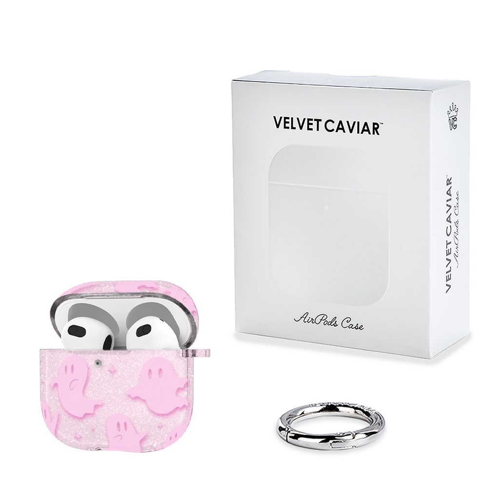 Ghosted Pink Glitter AirPod Case