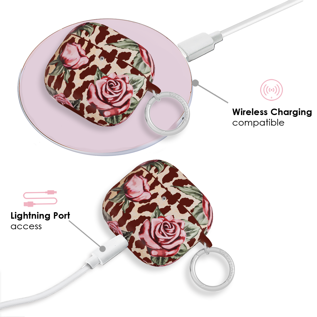 Rosy Leopard AirPod Case