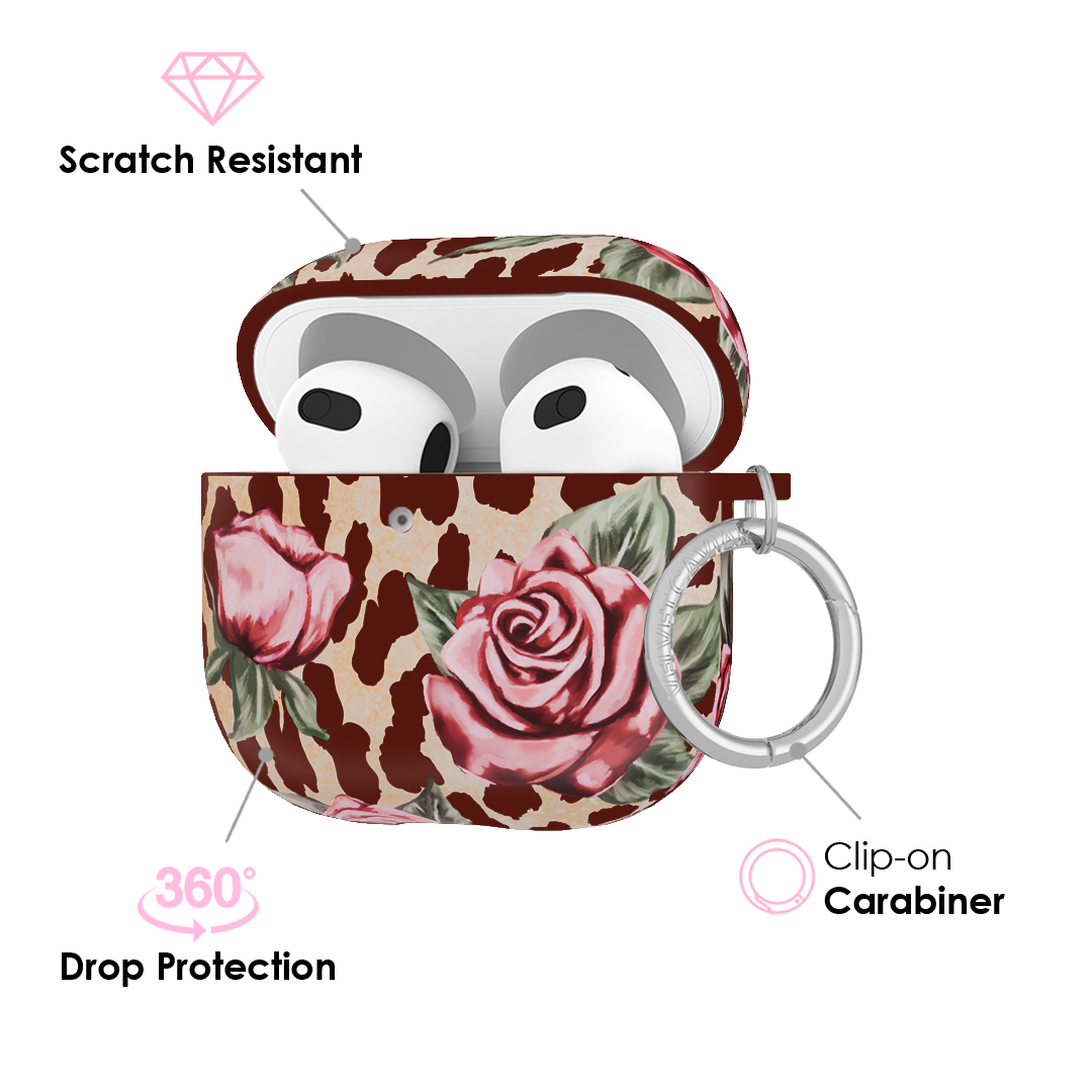 Rosy Leopard AirPod Case