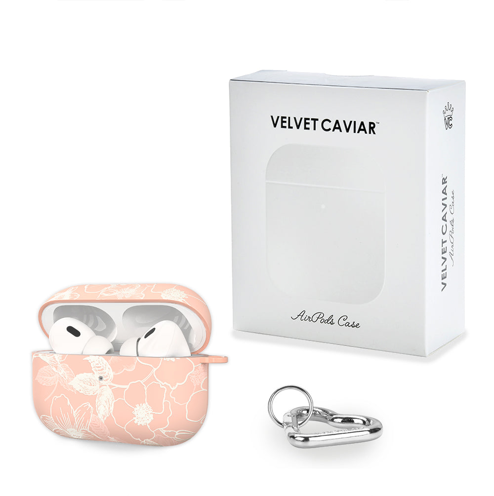 Peach Blossom Floral AirPod Case