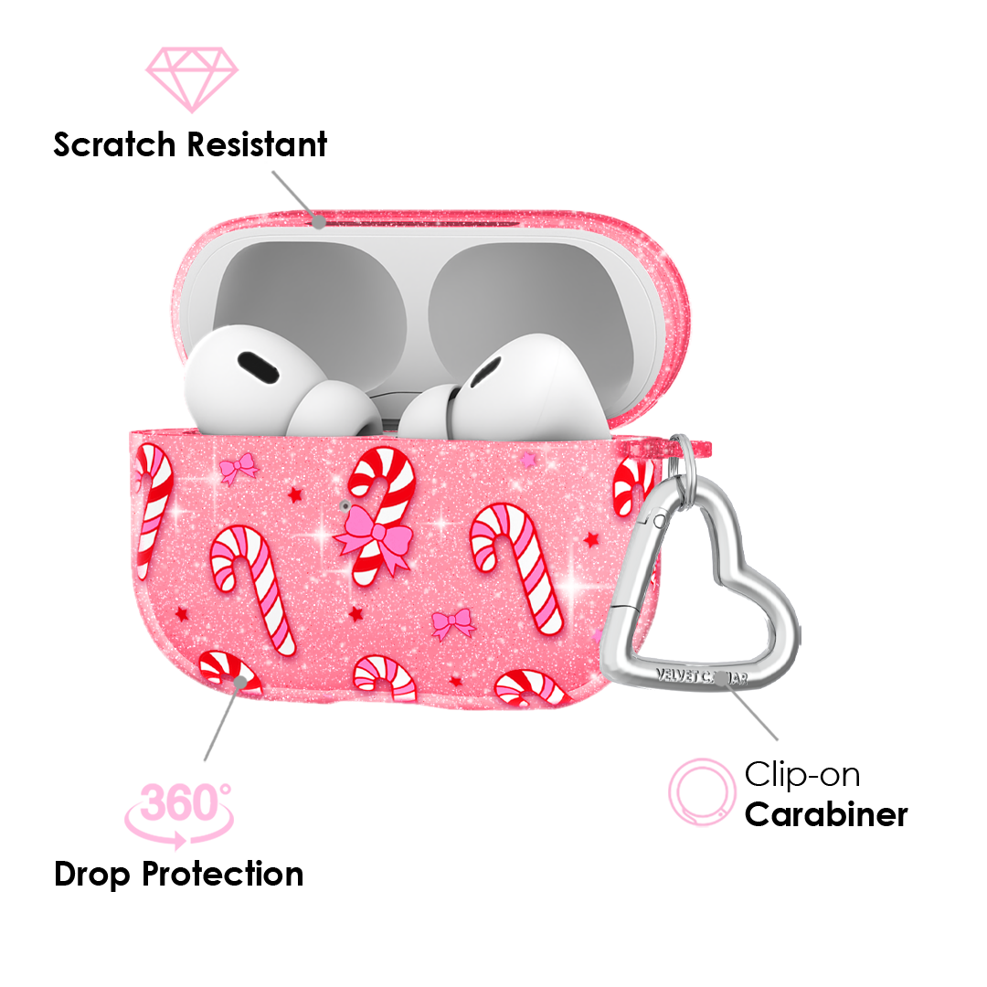 Pink Peppermint Princess AirPod Case