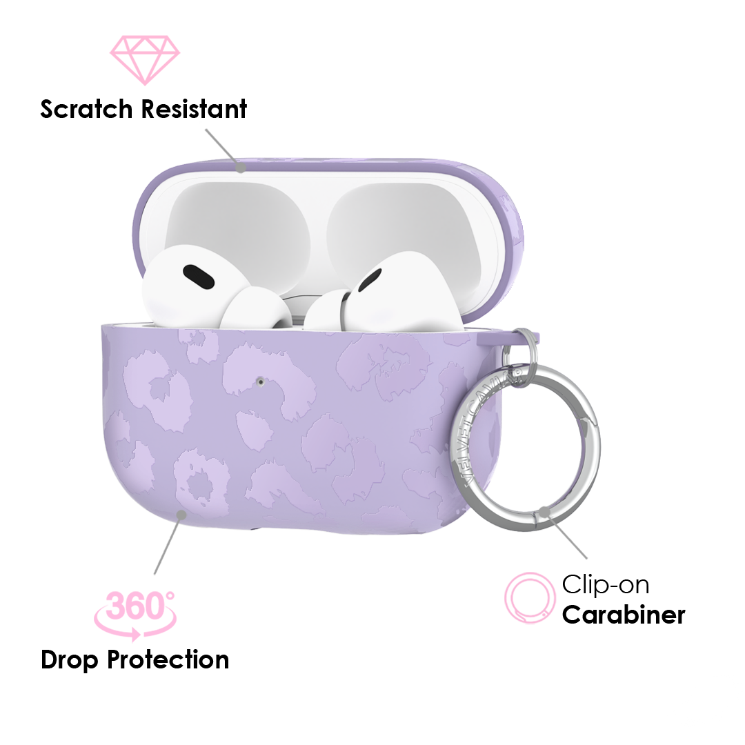 Lilac Leopard AirPod Case