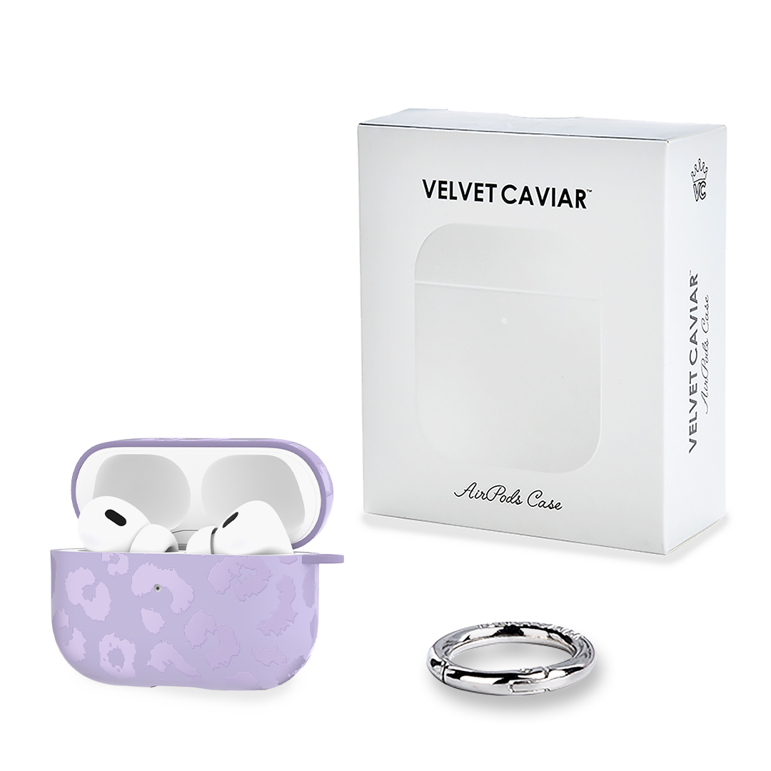 Lilac Leopard AirPod Case