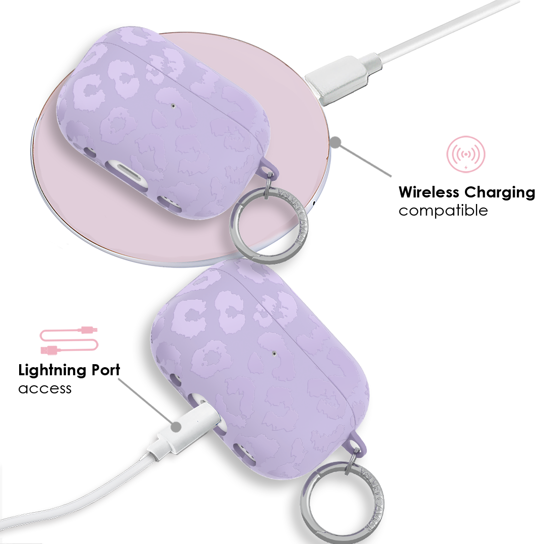 Lilac Leopard AirPod Case