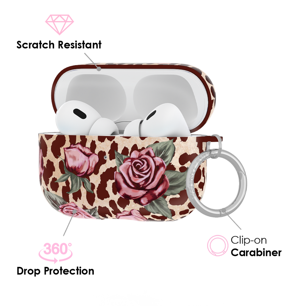 Rosy Leopard AirPod Case