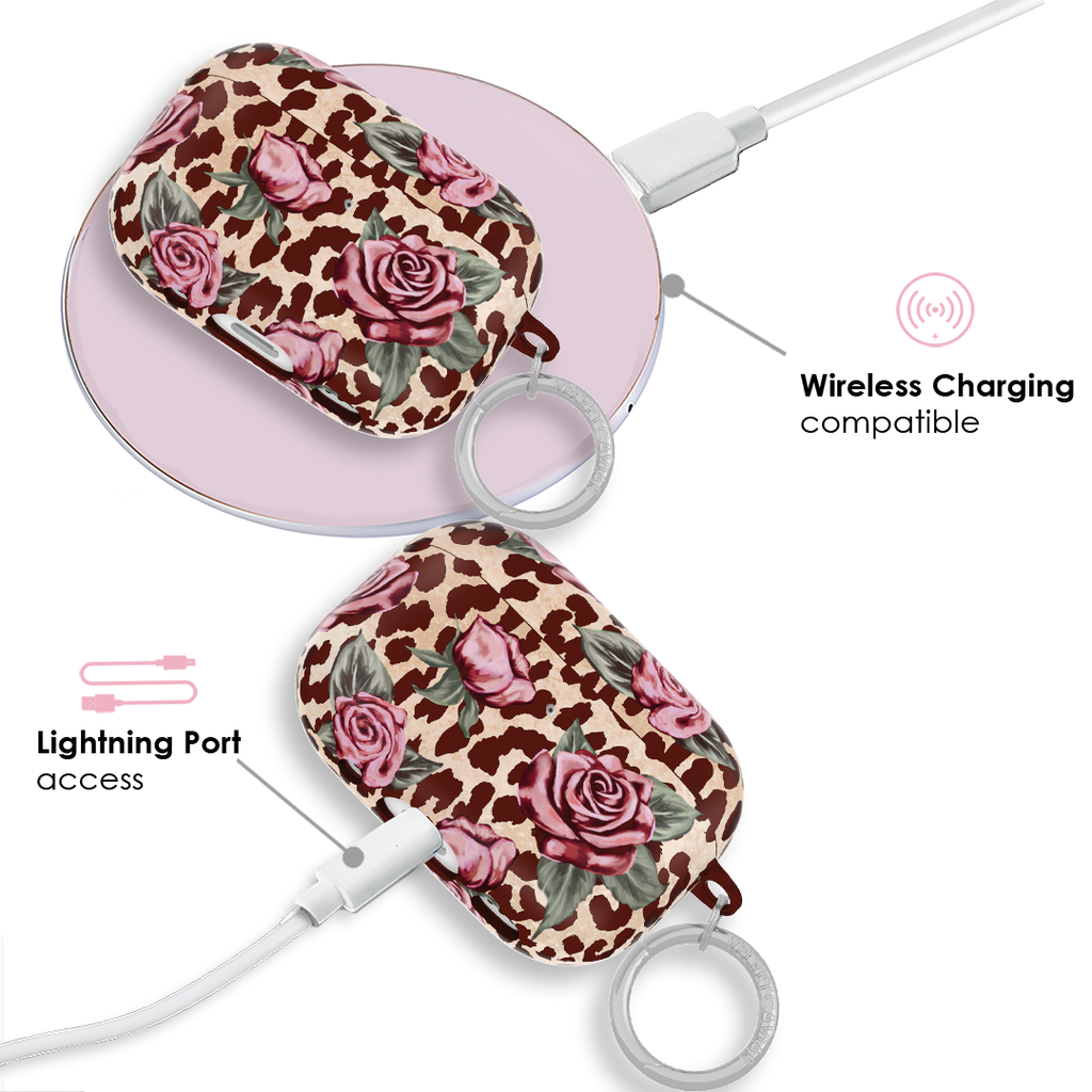Rosy Leopard AirPod Case