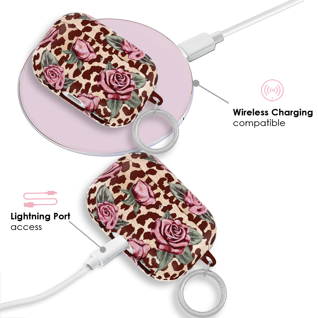 Rosy Leopard AirPod Case