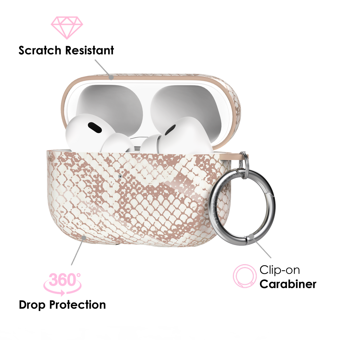 Nude Python AirPod Case