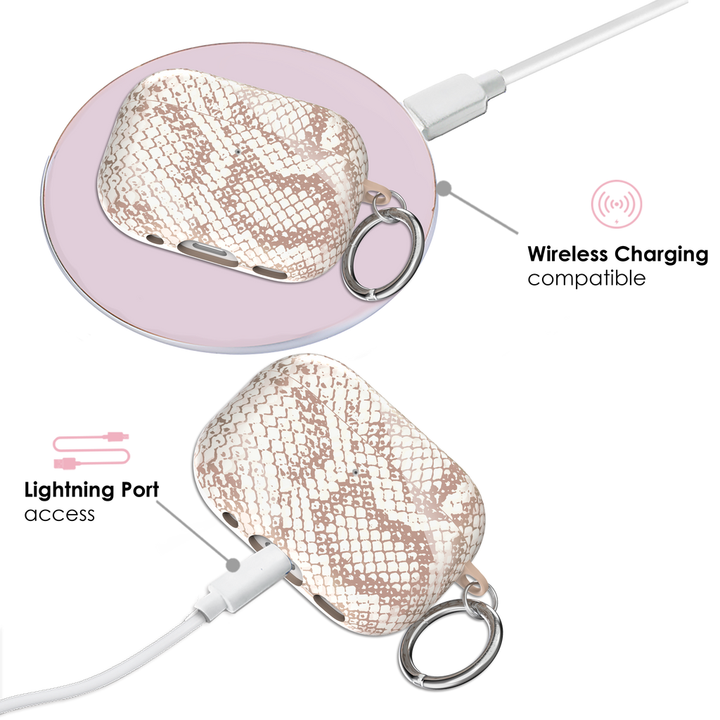 Nude Python AirPod Case