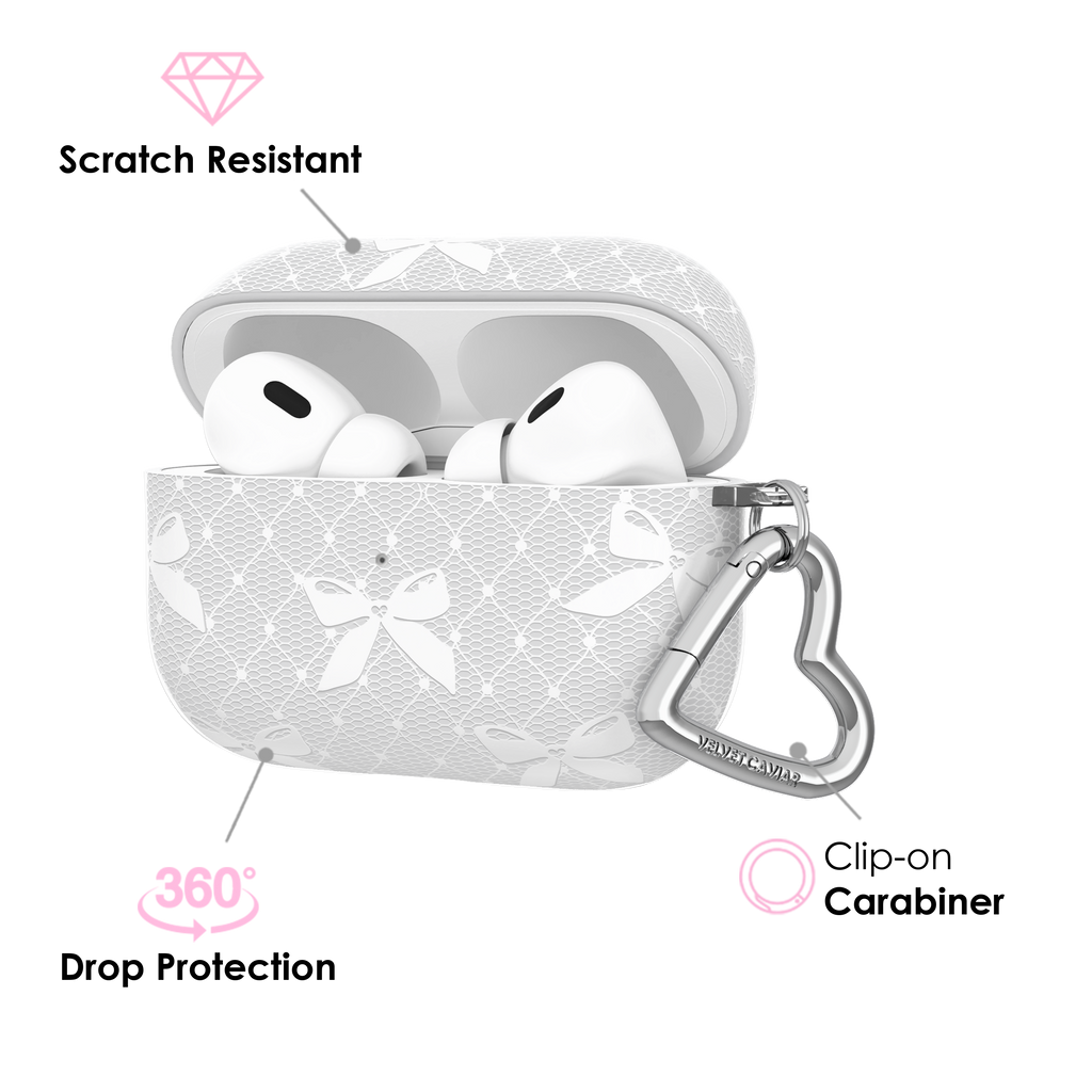 Vintage Lace Bows AirPod Case