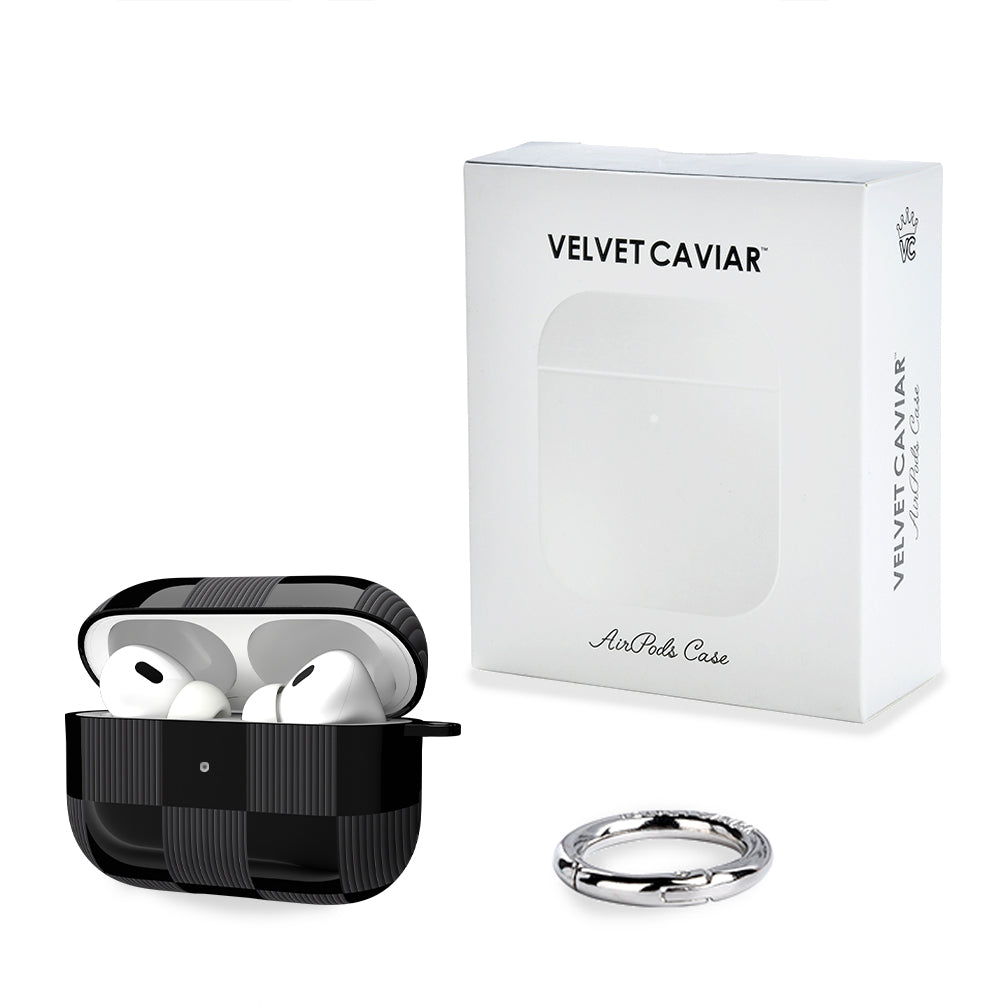 Noir Vibe Checkered AirPod Case
