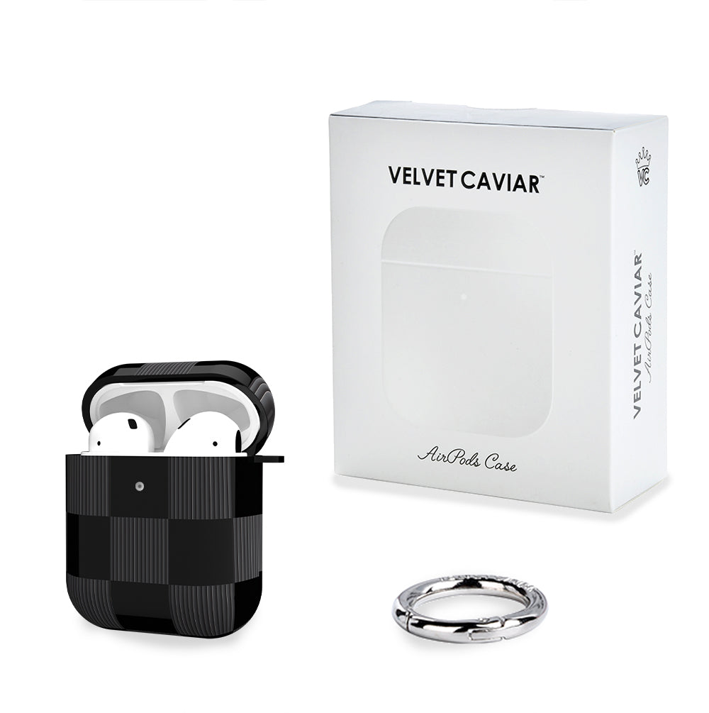 Noir Vibe Checkered AirPod Case