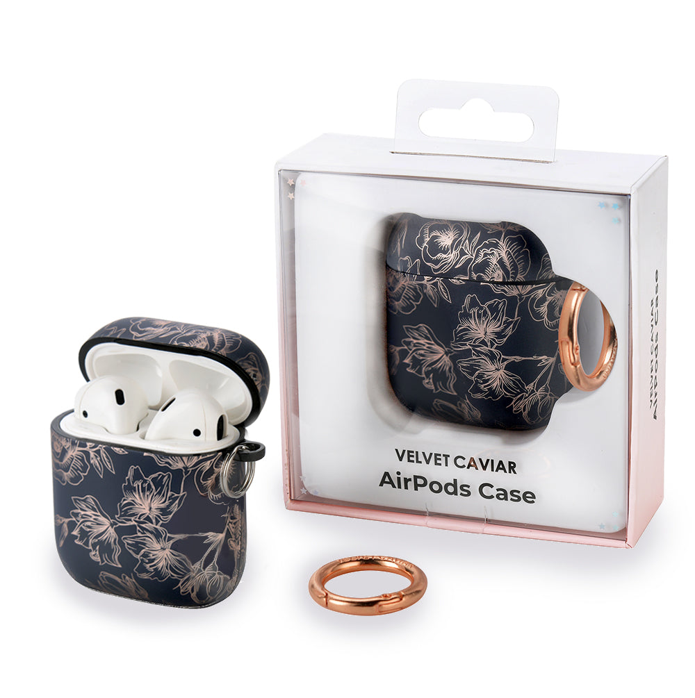 Floral Chrome Airpods Case