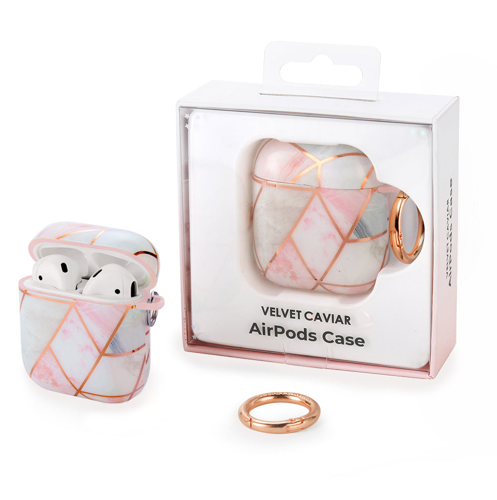 Geometric Marble Airpods Case