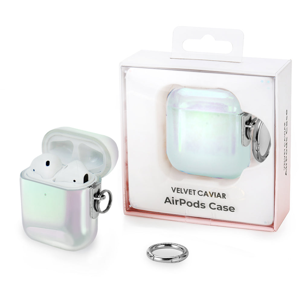 White Opal Airpods Case
