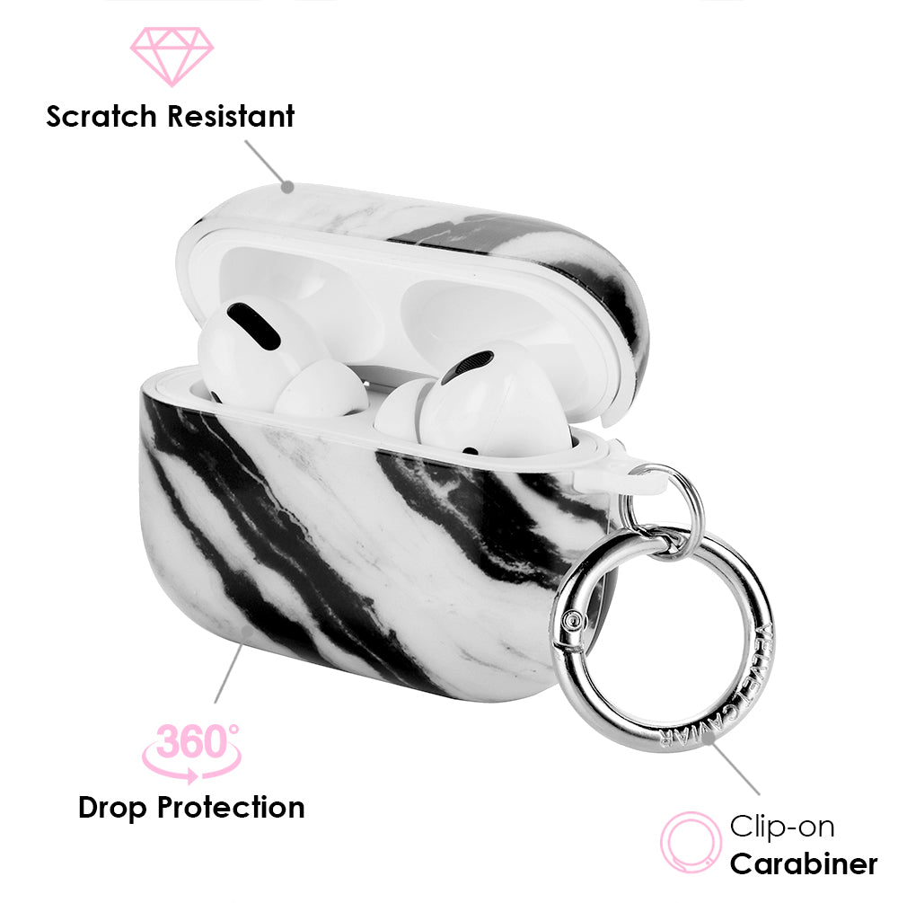 Panda Marble Airpods Case